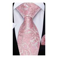 3delige set stropdas manchetknopen pochet tinten roze Fantasy